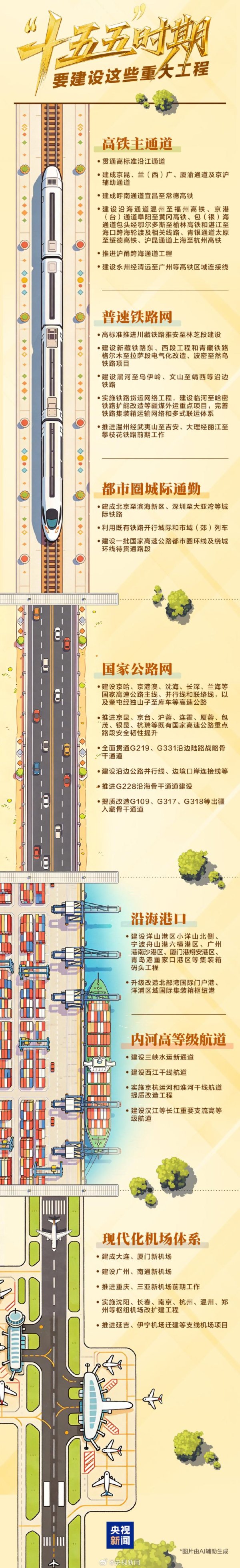 转存！未来5年中国要建设的重大工程