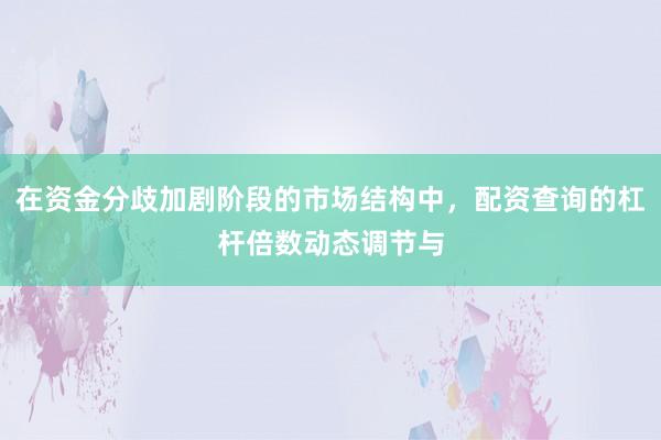 在资金分歧加剧阶段的市场结构中，配资查询的杠杆倍数动态调节与