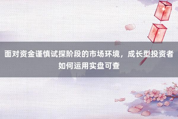 面对资金谨慎试探阶段的市场环境,成长型投资者如何运用实盘可查