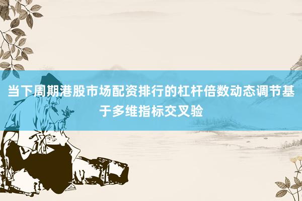 当下周期港股市场配资排行的杠杆倍数动态调节基于多维指标交叉验